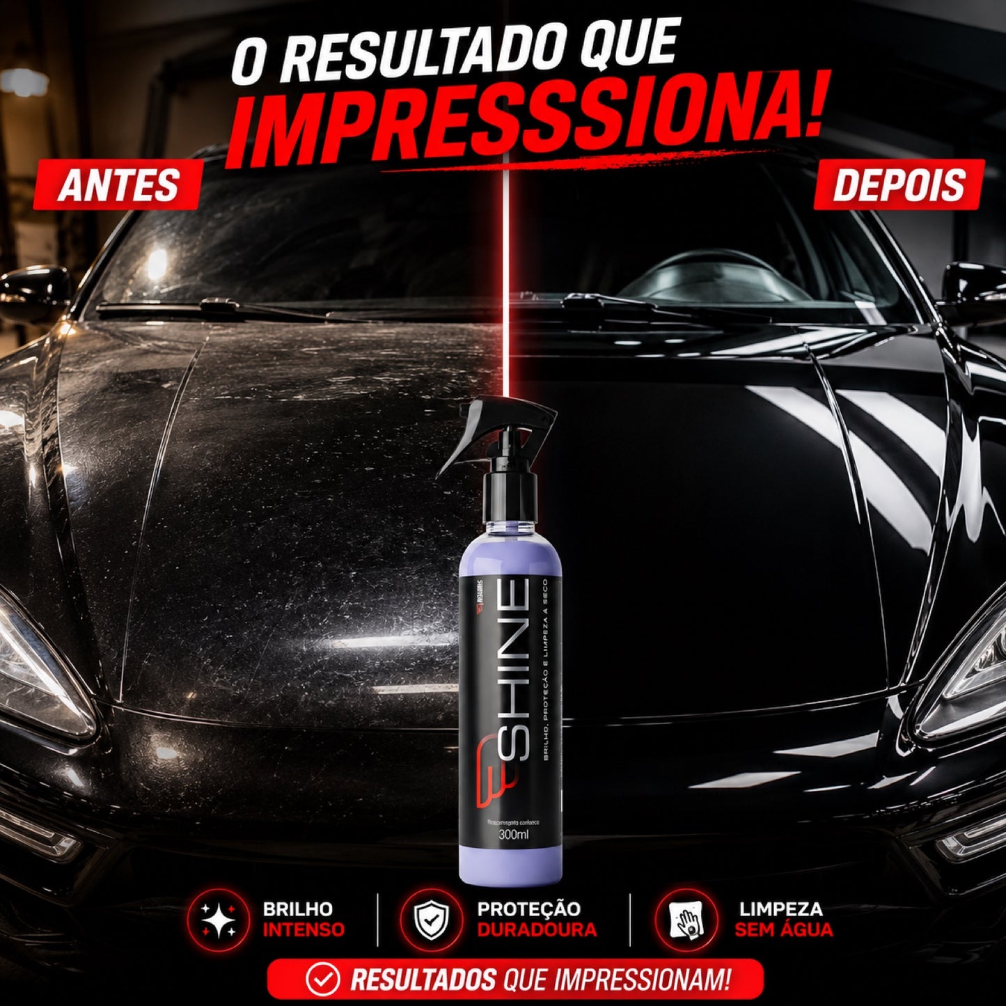 Shine Cera Carnauba Automotiva Brilho Proteção Com Pano