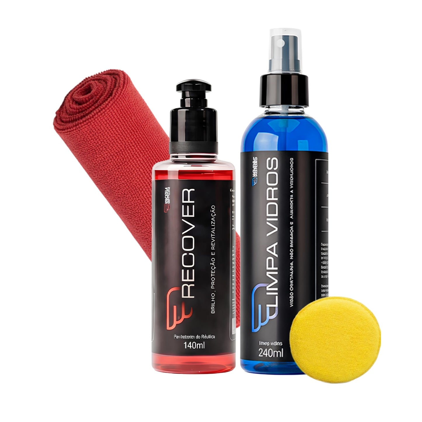 Kit House Of Motors Limpa Vidros + Recover Plásticos