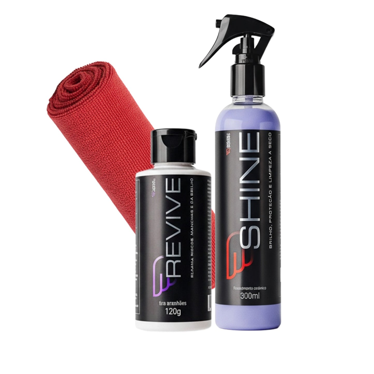 Kit House Of Motors Shine 3 Em 1 Revive Tira Riscos