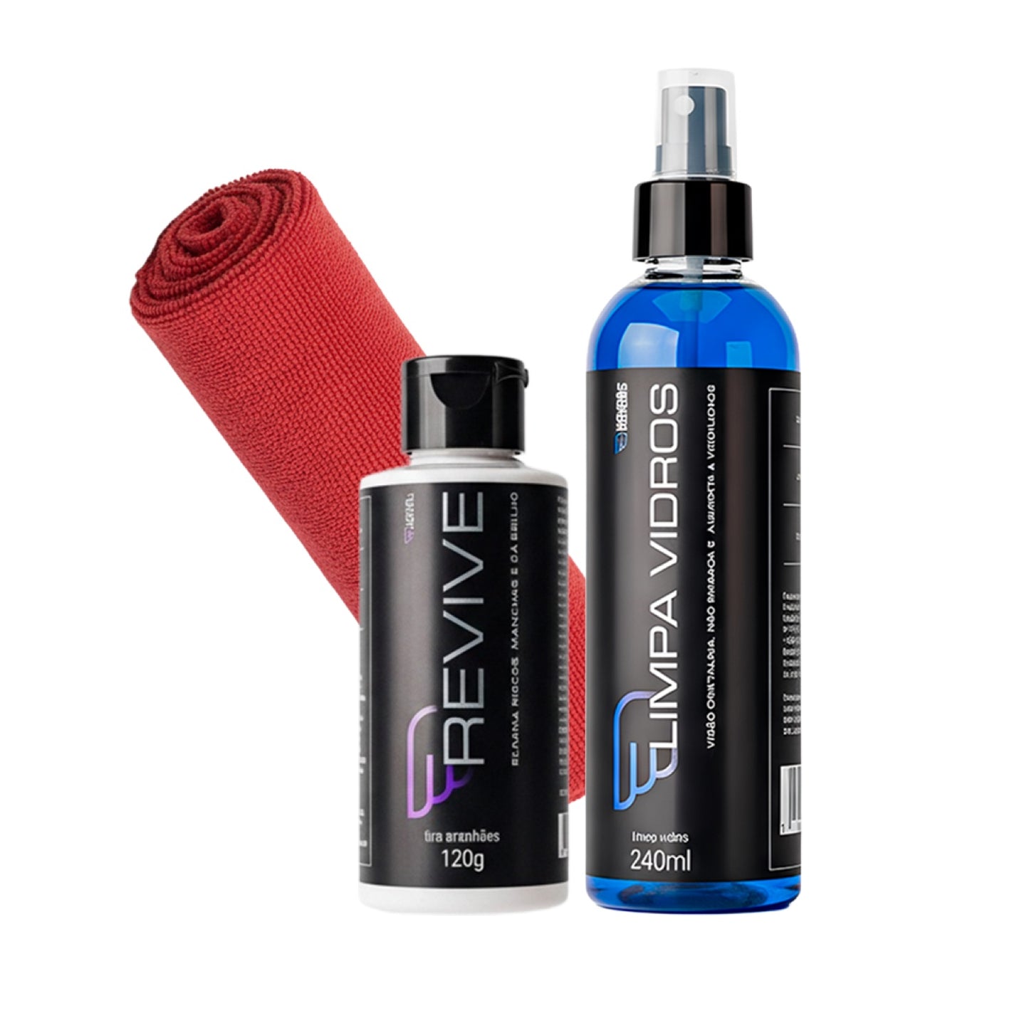 Kit House Of Motors Limpa Vidros + Revive Tira Riscos