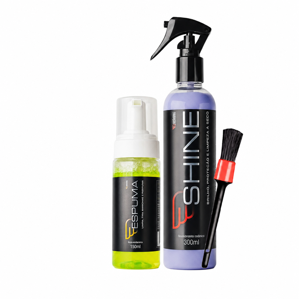 Kit House Of Motors Shine Revestimento 3em1 Espuma Interior