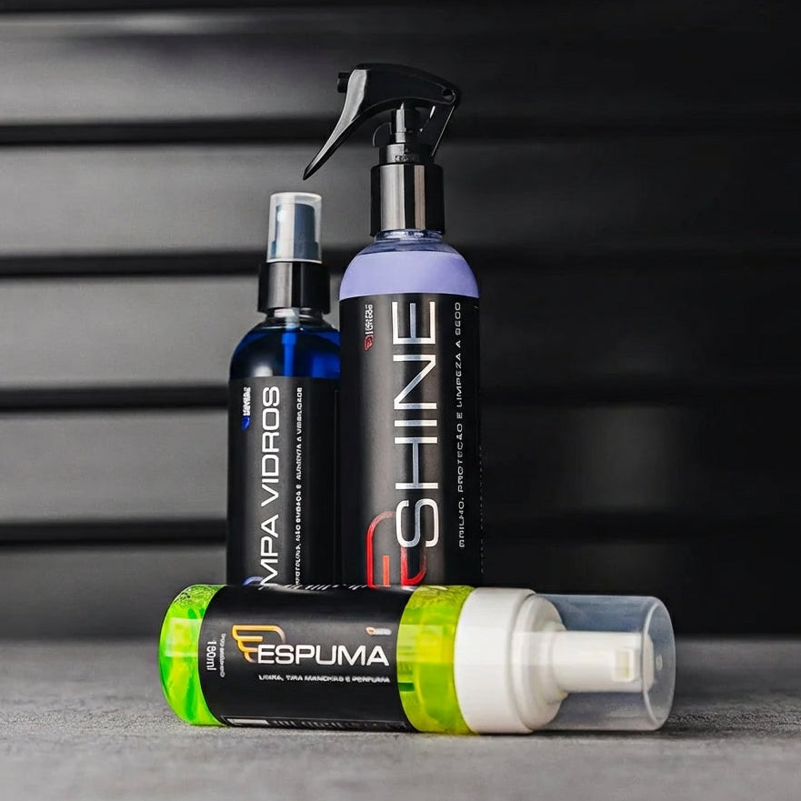 Kit Arsenal de Limpeza, Brilho e Proteção Rápida