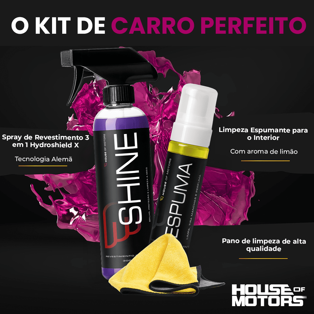 Kit Cuidados Automotivos Platinum House Of Motors®